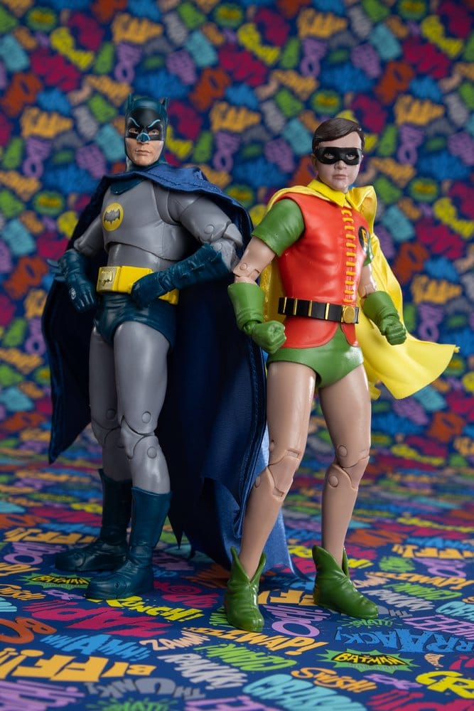 DC MCFARLANE COLLECTOR ED BATMAN 1966 BATMAN AND ROBIN 2‑PK ACTION Figura