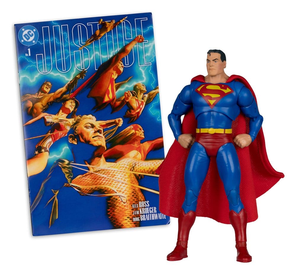 DC Direct Page Punchers Figura Superman (Justice #1) (Red Platinum Edition) 19 cm