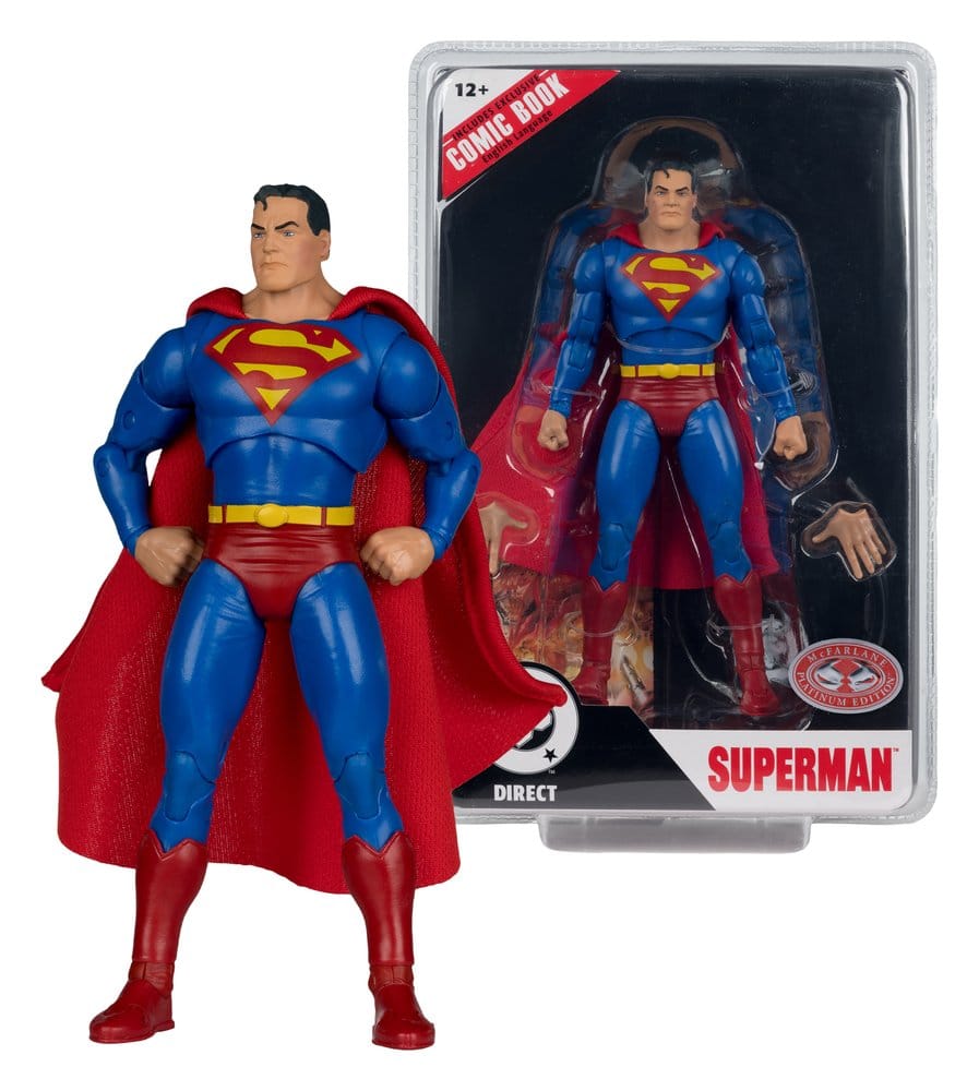 DC Direct Page Punchers Figura Superman (Justice #1) (Red Platinum Edition) 19 cm