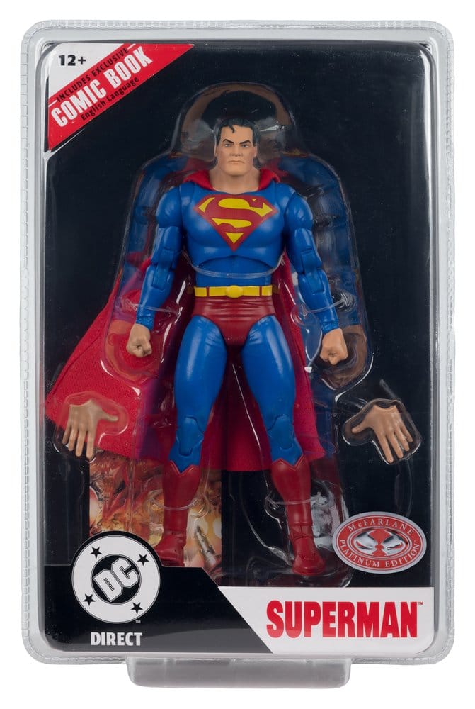 DC Direct Page Punchers Figura Superman (Justice #1) (Red Platinum Edition) 19 cm