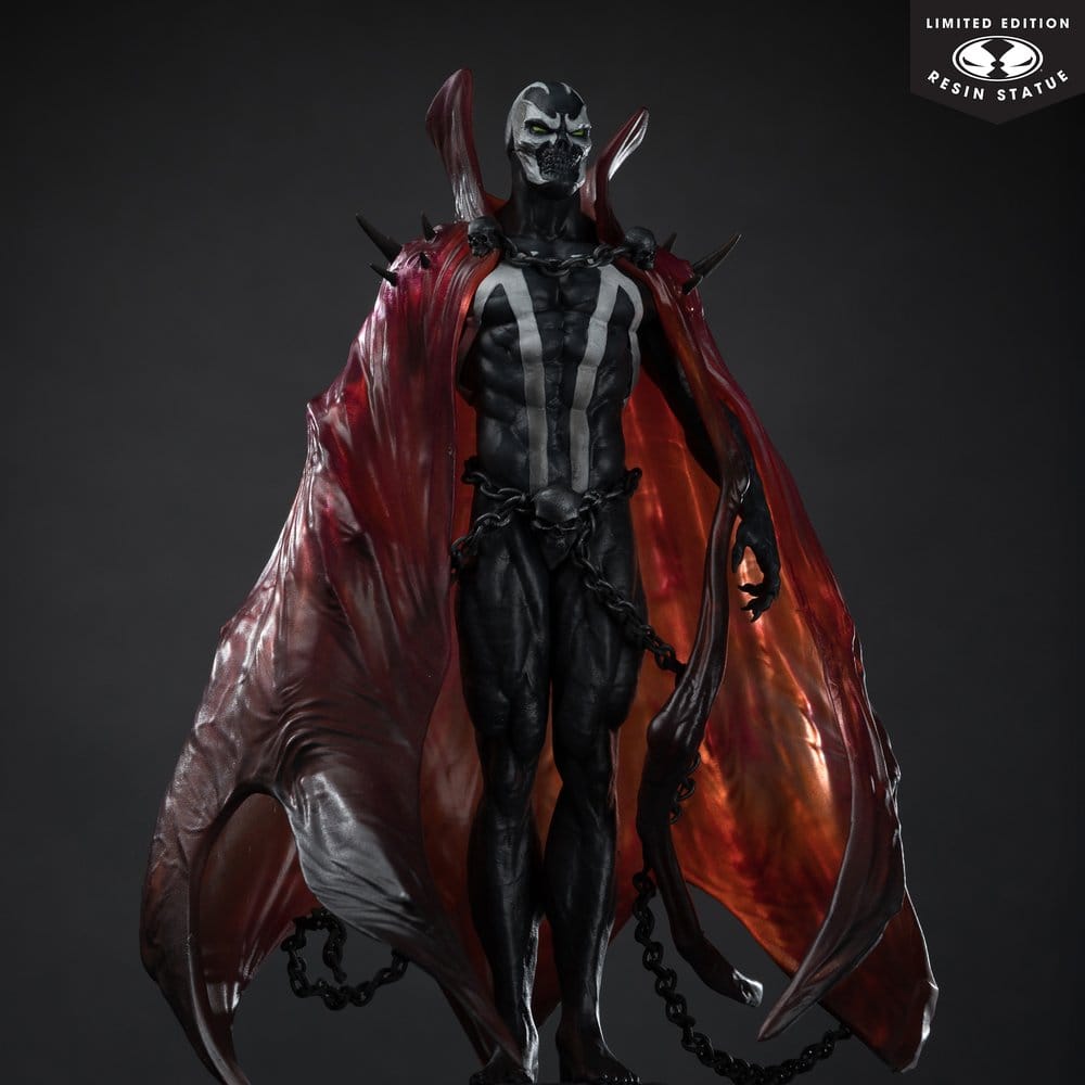 SPAWN BLACK WHITE & RED ALL OVER  SPAWN BY PUPETEER LEE RESIN Estatua