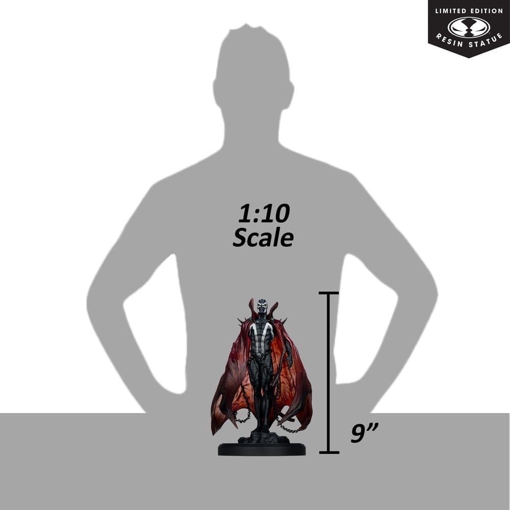 SPAWN BLACK WHITE & RED ALL OVER  SPAWN BY PUPETEER LEE RESIN Estatua