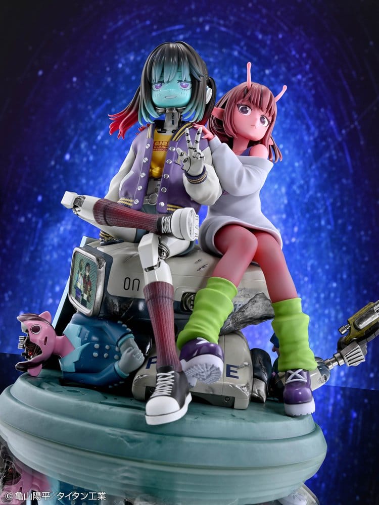 Milky Subway The Galactic Limited Express Pack de 2 Figuras PVC Chiharu & Makina 18 cm