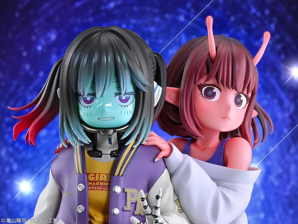 Milky Subway The Galactic Limited Express Pack de 2 Figuras PVC Chiharu & Makina 18 cm