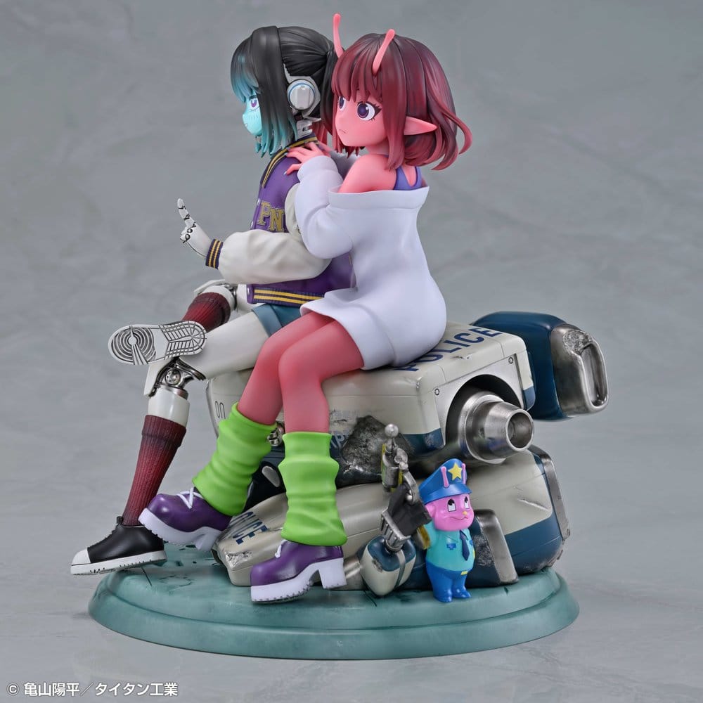 Milky Subway The Galactic Limited Express Pack de 2 Figuras PVC Chiharu & Makina 18 cm