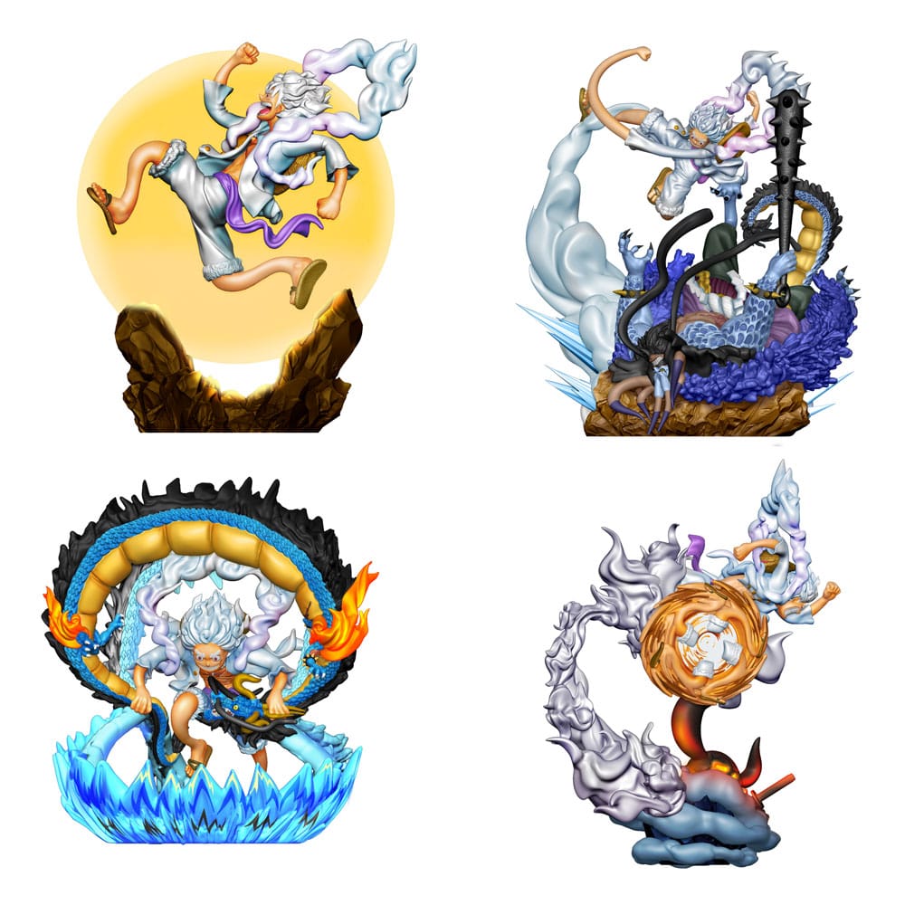 One Piece Petitrama Estatua PVC Logbox Re Birth Gear Fifth Special Set 9 cm Frikytopia