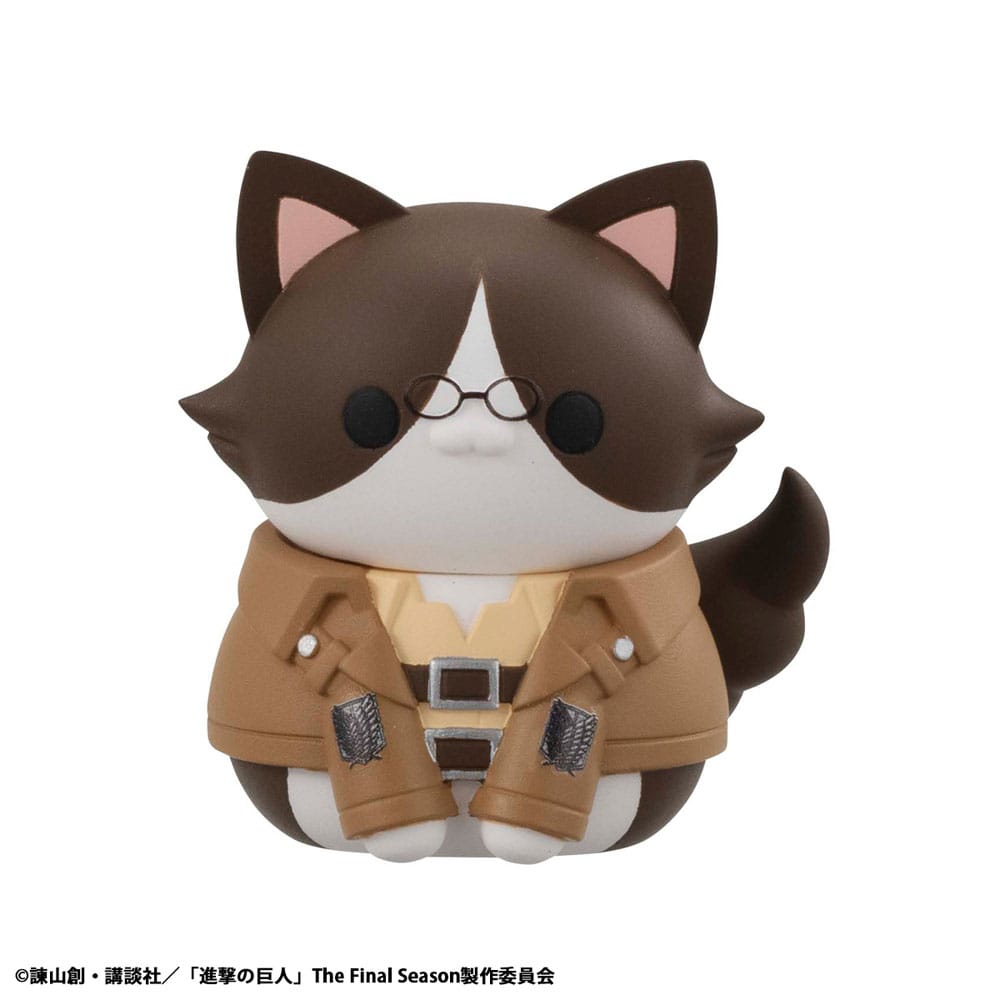 Attack on Titan Mega Cat Project Figuras Mini Attack on Tinyan Gathering Scout Regiment danyan! 3 cm Blind Box Expositor (8) (Repeat)