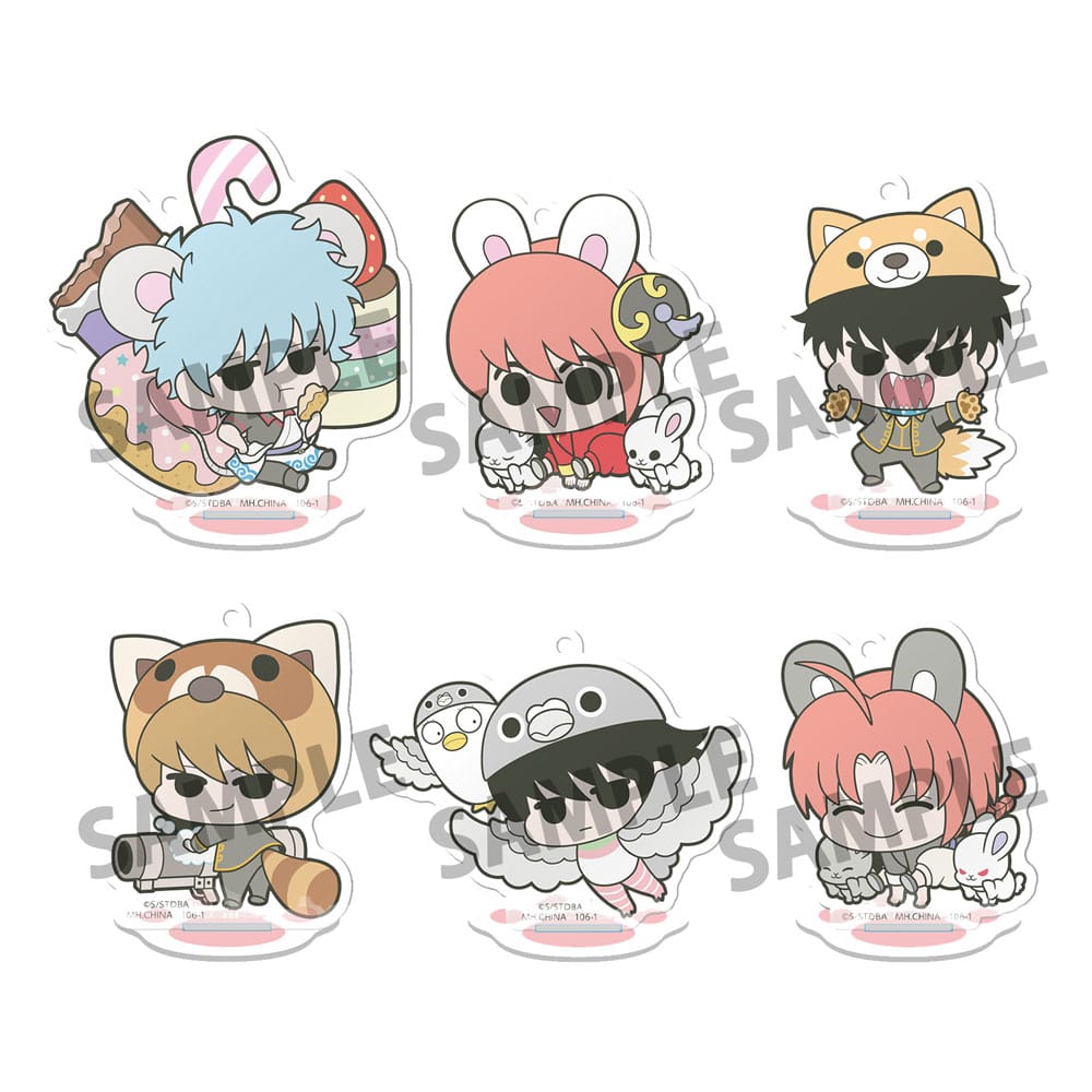 Gintama Figuras acrílico Prince Hata & Animal Paradise 6 cm Expositor (6) Frikytopia