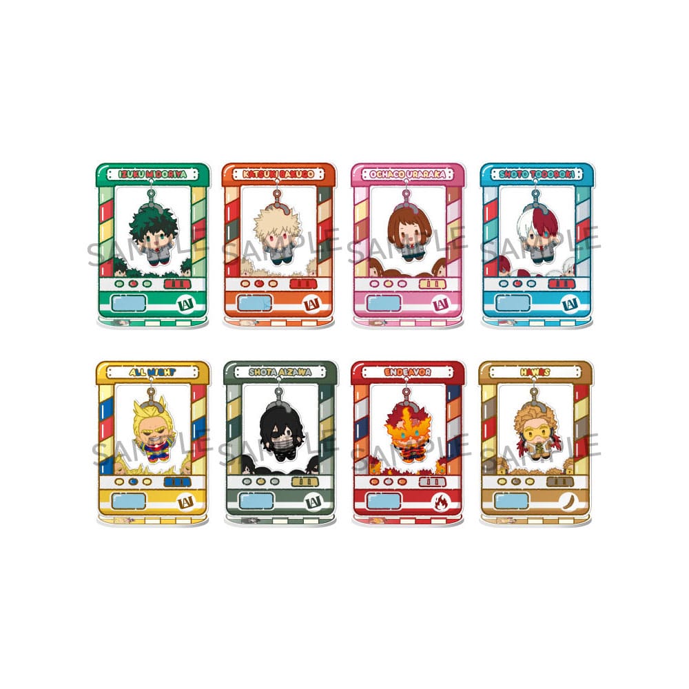 My Hero Academia Figuras acrílico Chara Catcher 9 cm Cajas Sorpresa Expositor (8) Frikytopia