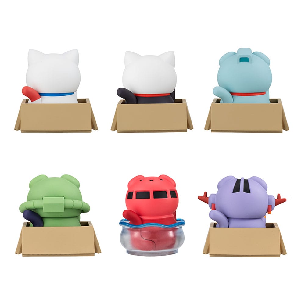 Mobile Suit Gundam Figuras Mega Cat Project Nyandam Luckycat 6 cm Cajas Sorpresas Surtido (6)