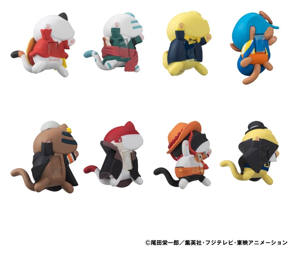 One Piece Mega Cat Project Figuras Egghead NyanPieceNyan! Stickie! 3 cm Sortidas (8)