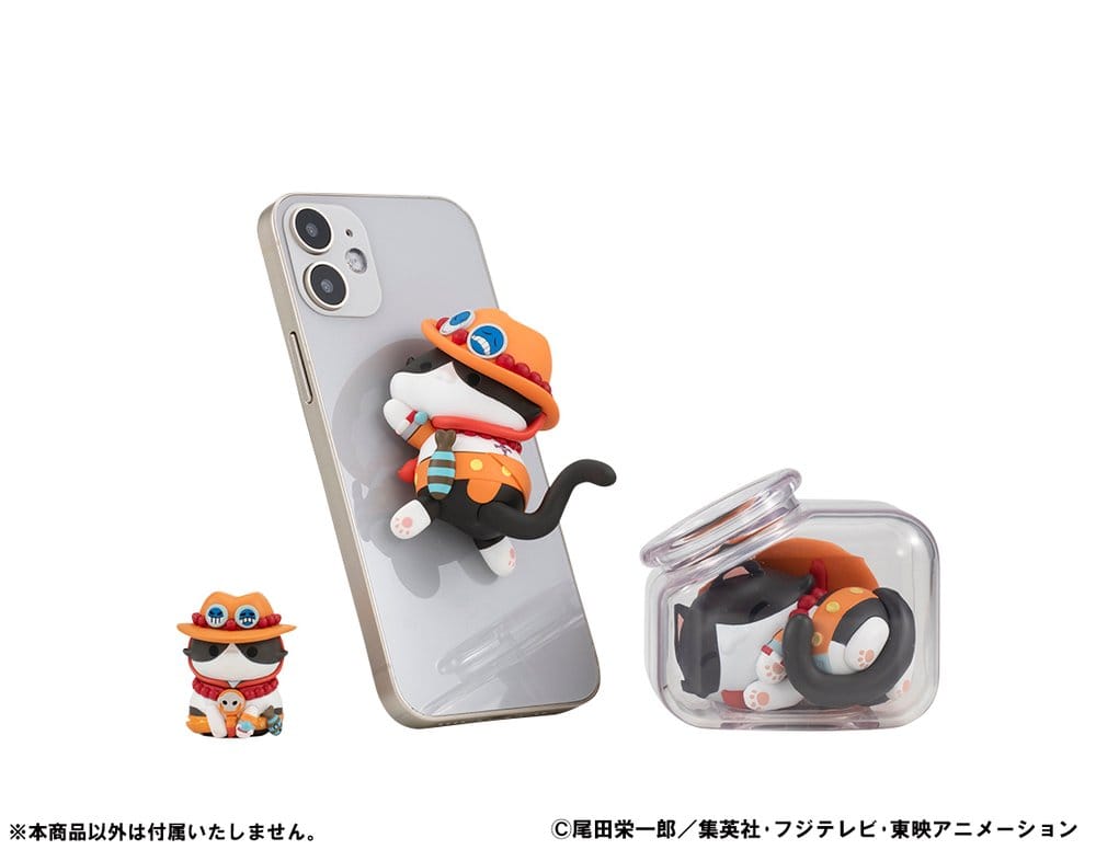 One Piece Mega Cat Project Figuras Egghead NyanPieceNyan! Stickie! 3 cm Sortidas (8)