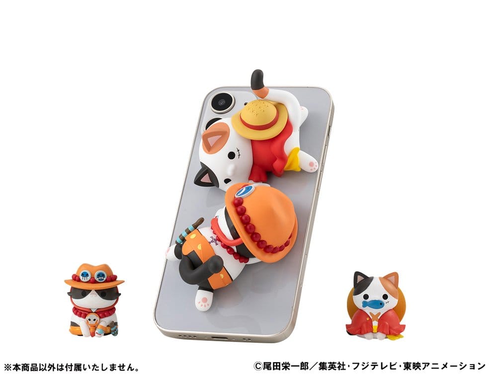 One Piece Mega Cat Project Figuras Egghead NyanPieceNyan! Stickie! 3 cm Sortidas (8)