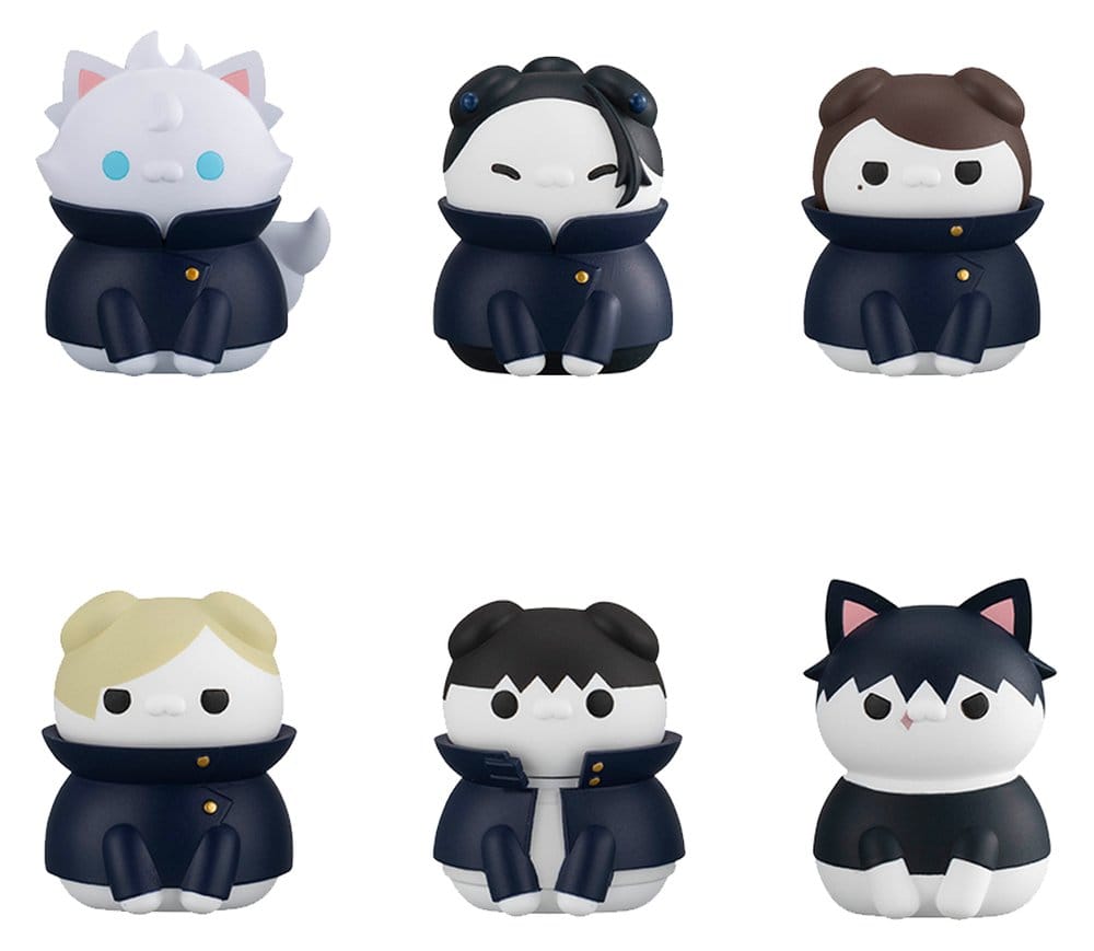 Jujutsu Kaisen Mega Cat Project Jujutsu Cats Hidden Inventory/Premature Death Ver. Figuras Mini 3 cm Blind Box Expositor (8) (Repeat) Frikytopia