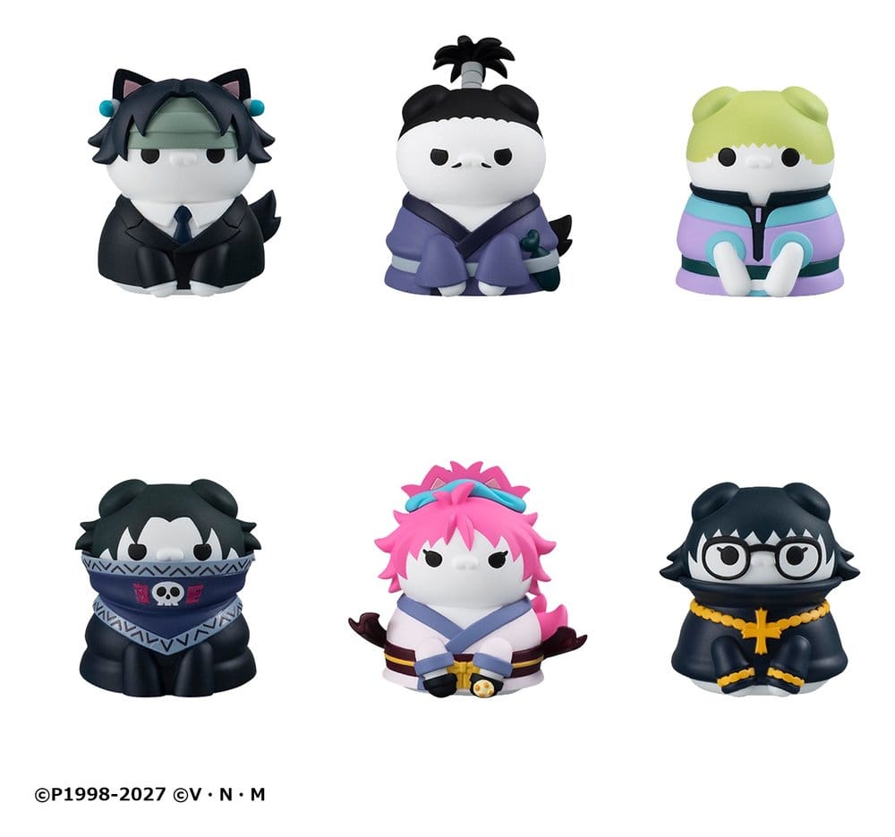Hunter x Hunter Mega Cat Project Figuras Mini Nyanter x Nyanter the Phantom Troupe x Cat 3 cm Blind Box Expositor (8) Frikytopia