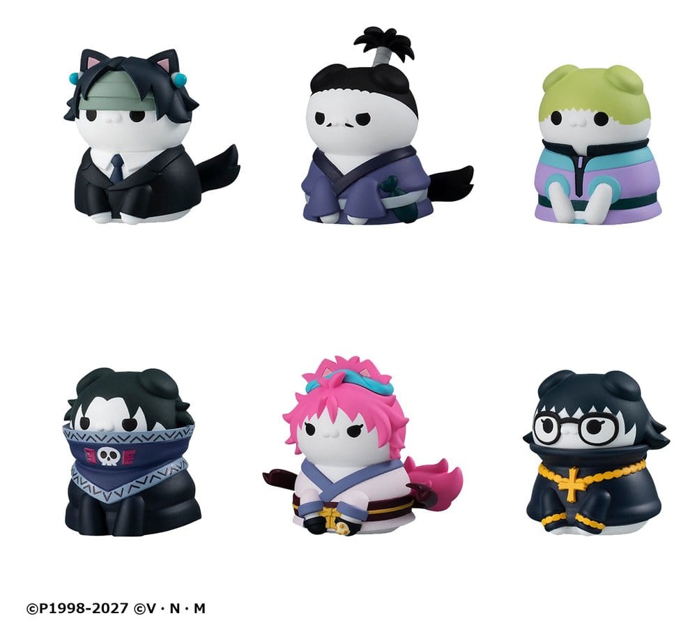 Hunter x Hunter Mega Cat Project Figuras Mini Nyanter x Nyanter the Phantom Troupe x Cat 3 cm Blind Box Expositor (8)