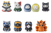 Naruto Shippuden Mega Cat Project Nyaruto! Once upon a time in Konoha village Figuras Mini 3 cm Blind Box Expositor (8) (Repeat)