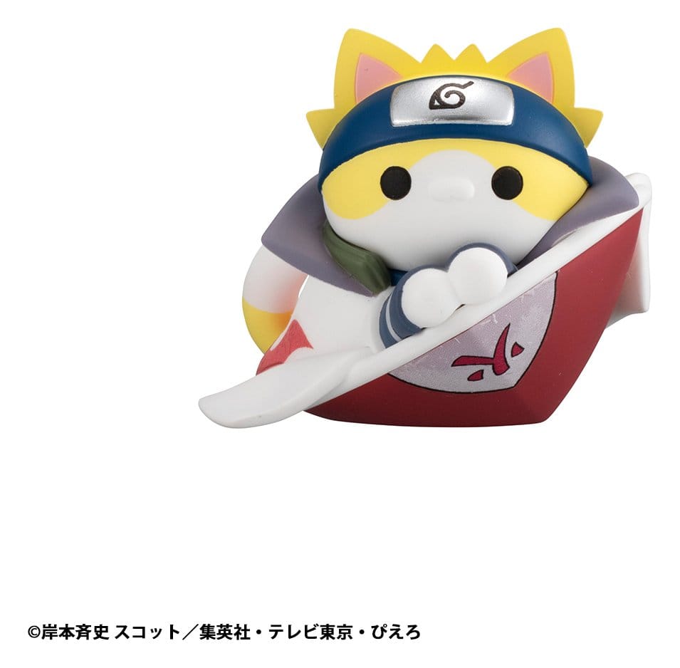 Naruto Shippuden Mega Cat Project Nyaruto! Figuras Mini The bond between master and disciple ver. Blind Box Surtido (8) (Repeat)