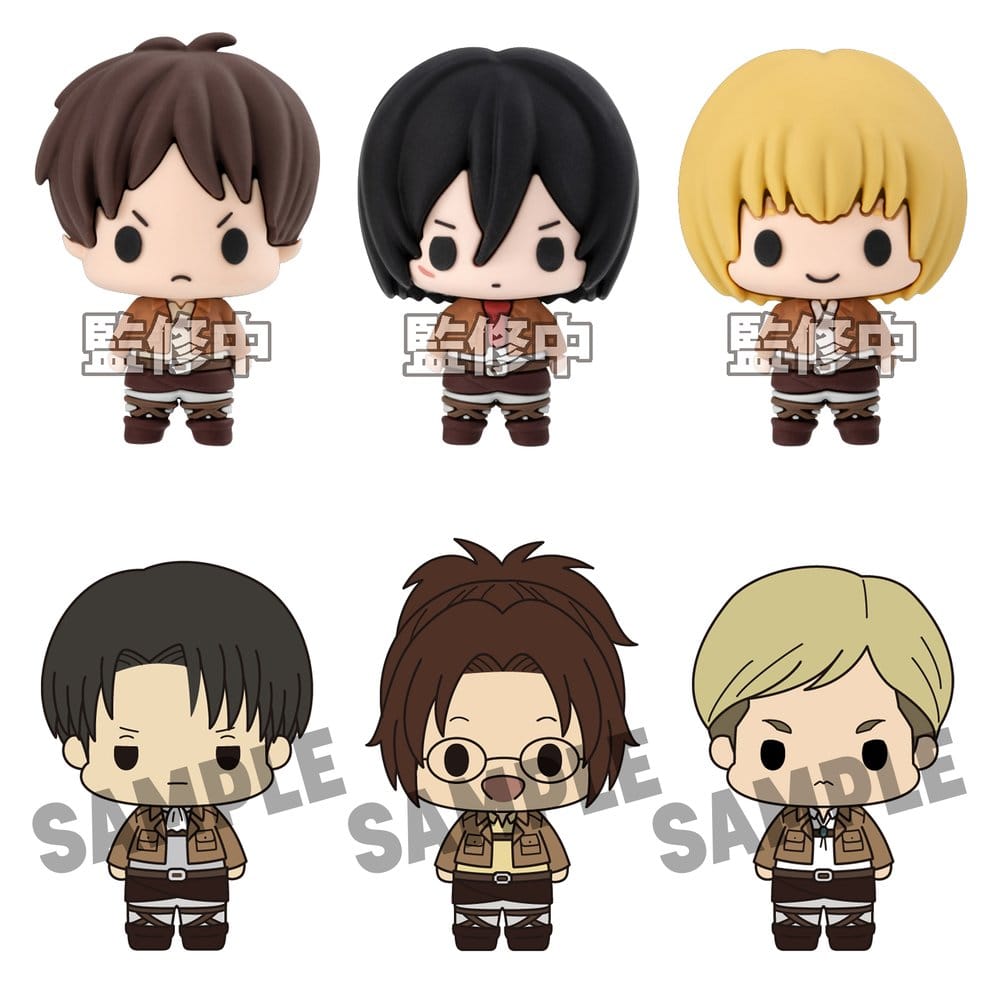 Attack on Titan Chokorin Collection Figuras Mini 5 cm Blind Box Expositor (6) Frikytopia