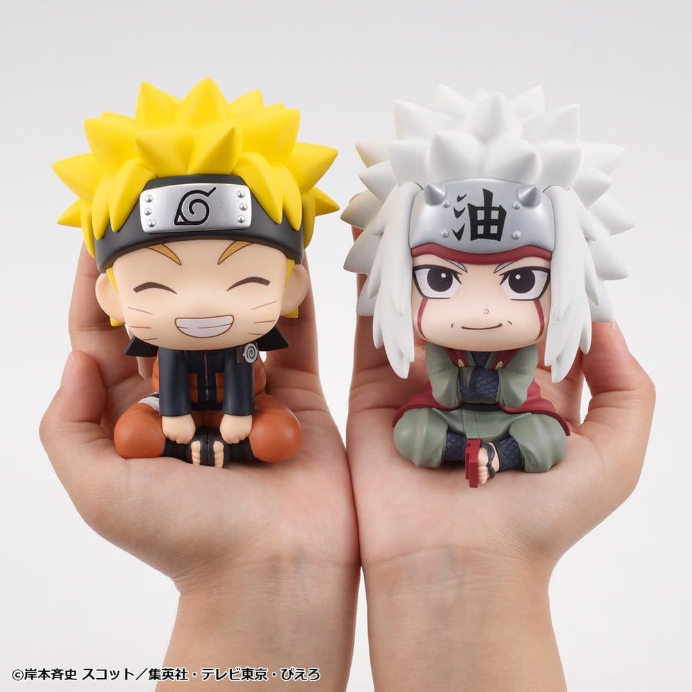 Naruto Shippuden Pack de 2 Figuras PVC Look Up Naruto Uzumaki Smile Ver. & Jiraiya 11 cm (with gift)