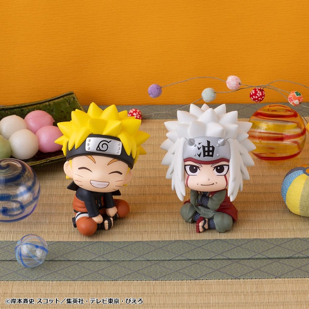 Naruto Shippuden Pack de 2 Figuras PVC Look Up Naruto Uzumaki Smile Ver. & Jiraiya 11 cm (with gift)