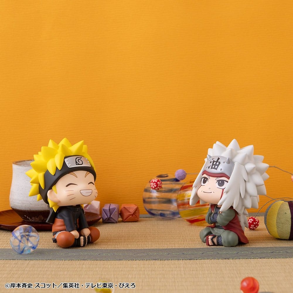 Naruto Shippuden Pack de 2 Figuras PVC Look Up Naruto Uzumaki Smile Ver. & Jiraiya 11 cm (with gift)
