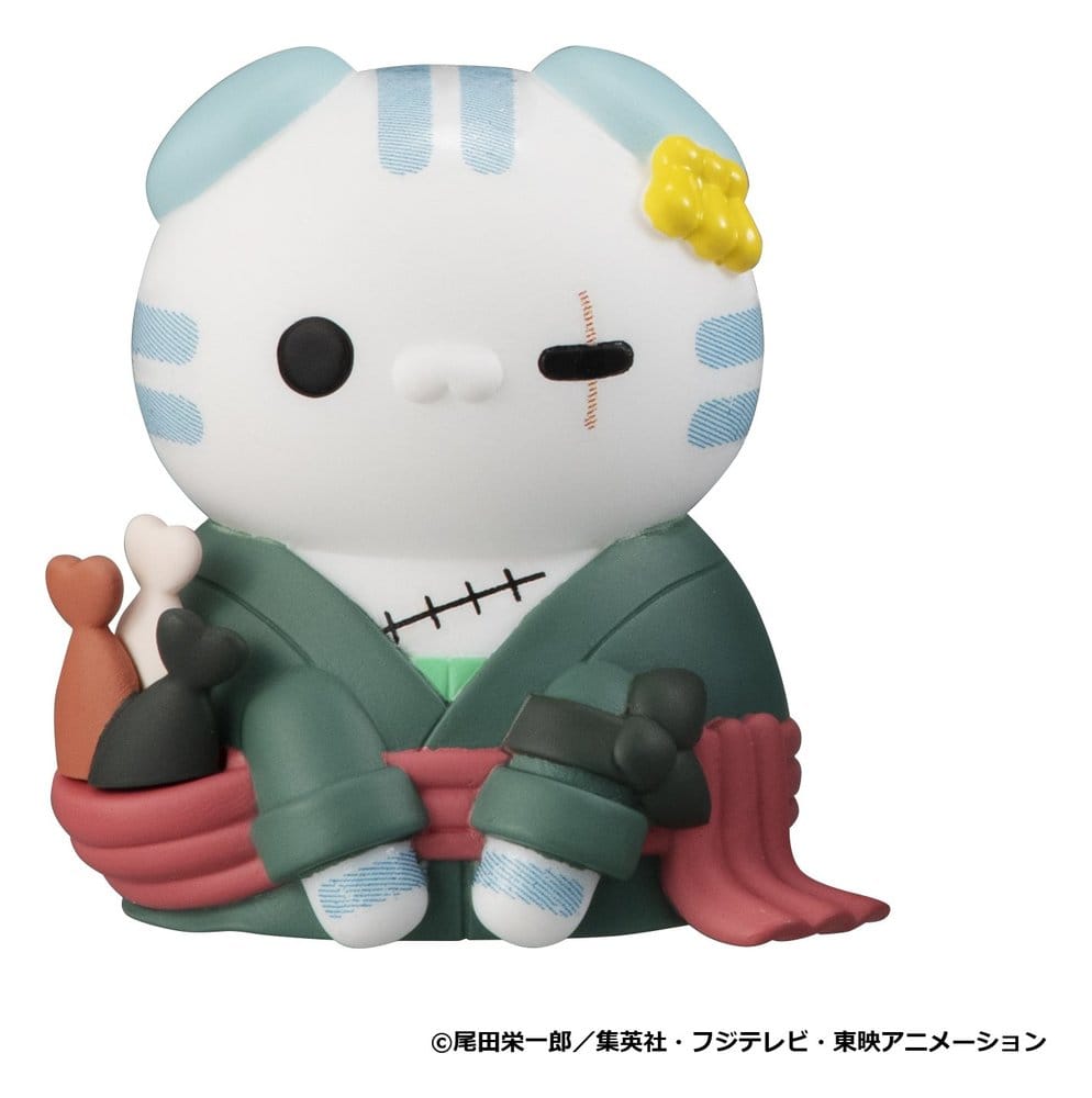 One Piece Mega Cat Project Figuras Mini NyanPieceNyan! I'm gonna be king of Paw-rates!! Blind Box Surtido (8) (Repeat)