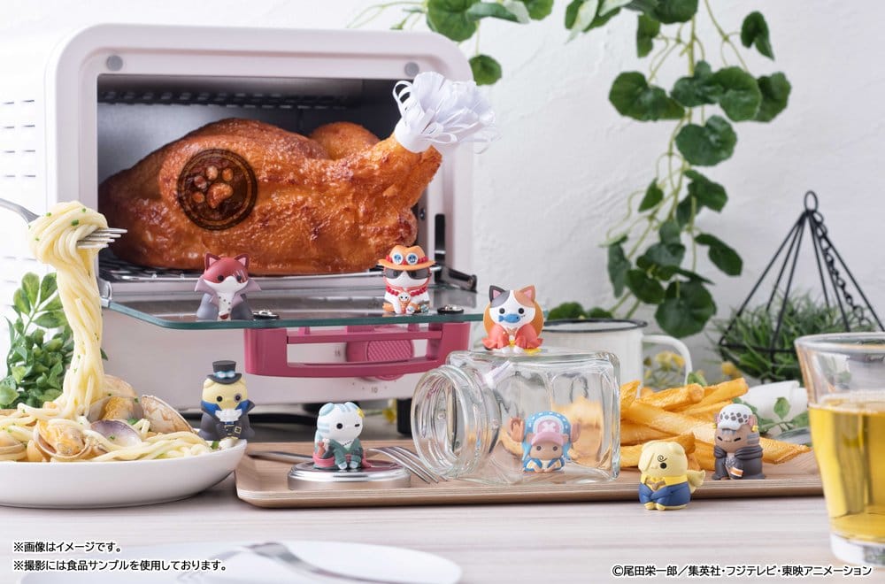 One Piece Mega Cat Project Figuras Mini NyanPieceNyan! I'm gonna be king of Paw-rates!! Blind Box Surtido (8) (Repeat)