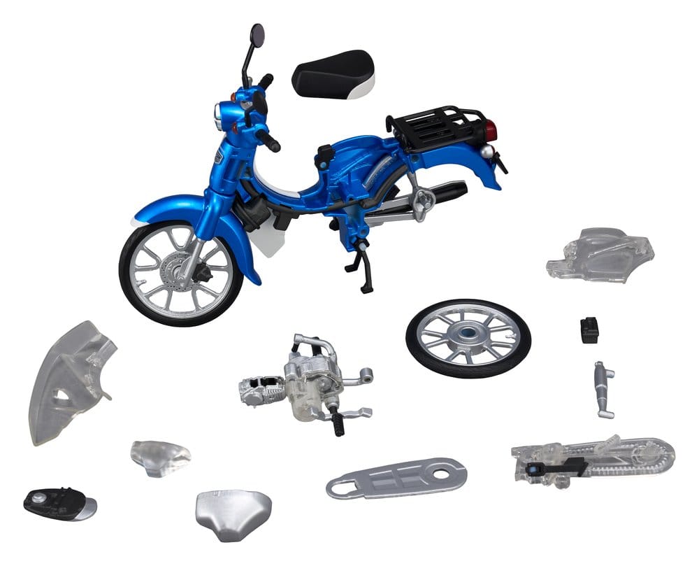Honda Maqueta Plastic Model Kit Kaitanics Super Cub 110 Glint Wave Blue Metalic