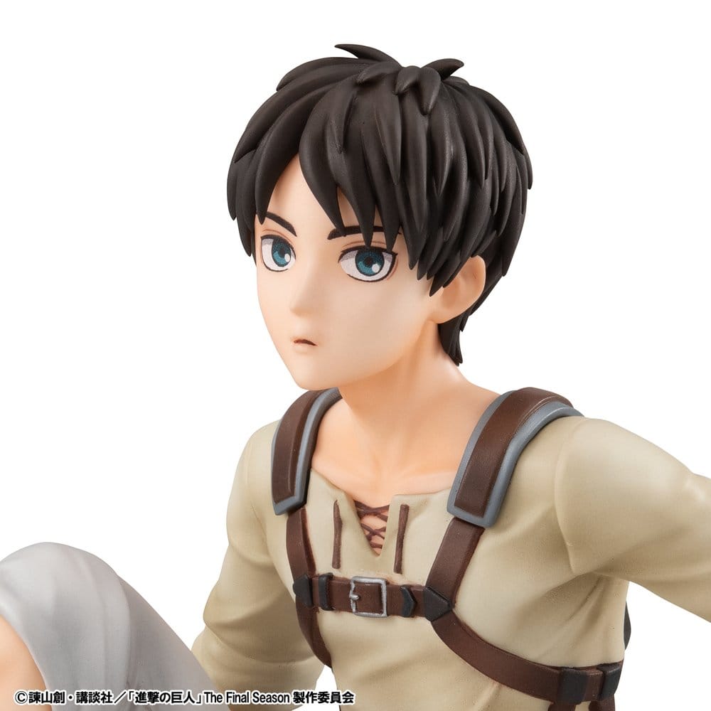 Attack on Titan Pack de 2 Figuras PVC G.E.M. Series Eren Yeager & Squad Captain Levi Palm Size