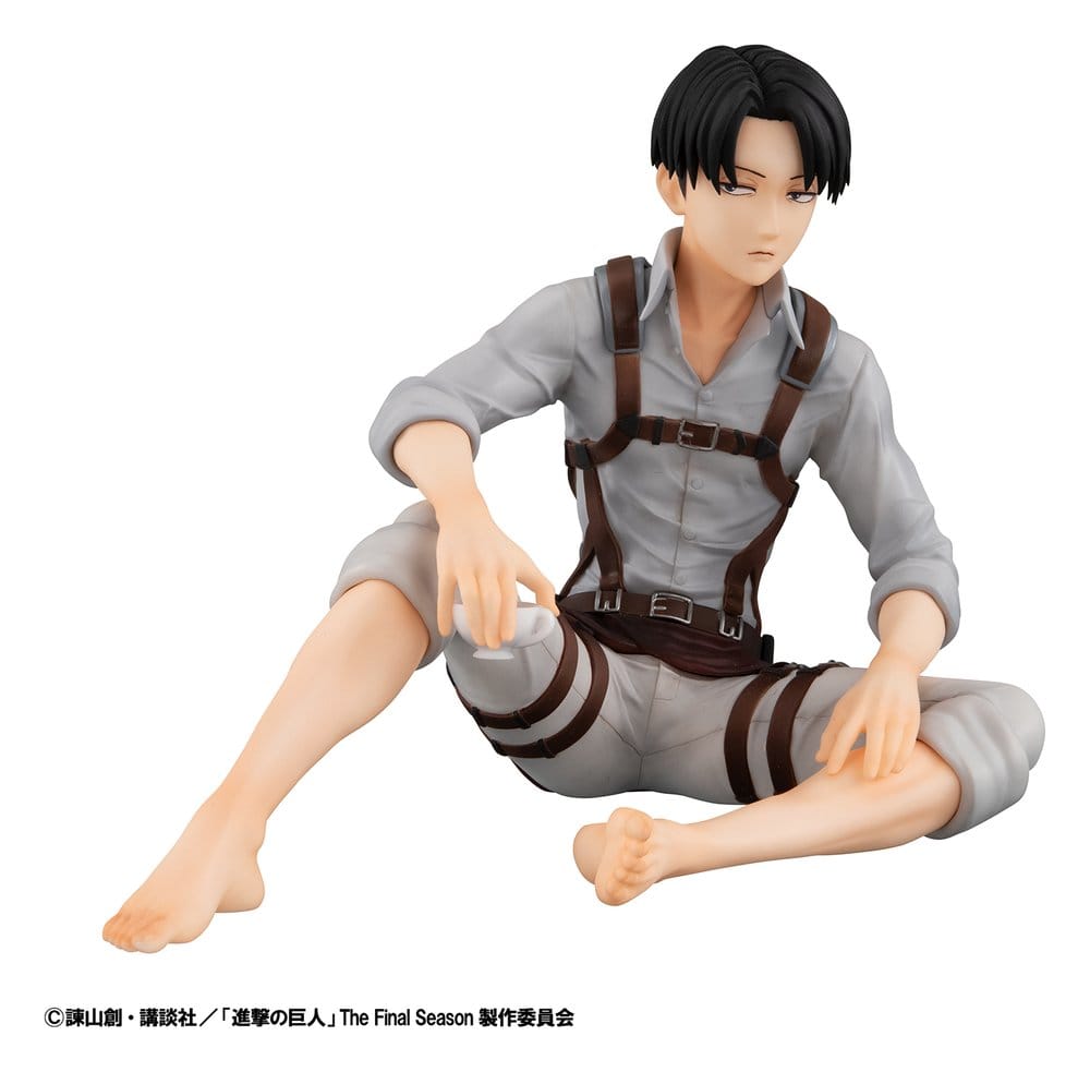 Attack on Titan Pack de 2 Figuras PVC G.E.M. Series Eren Yeager & Squad Captain Levi Palm Size