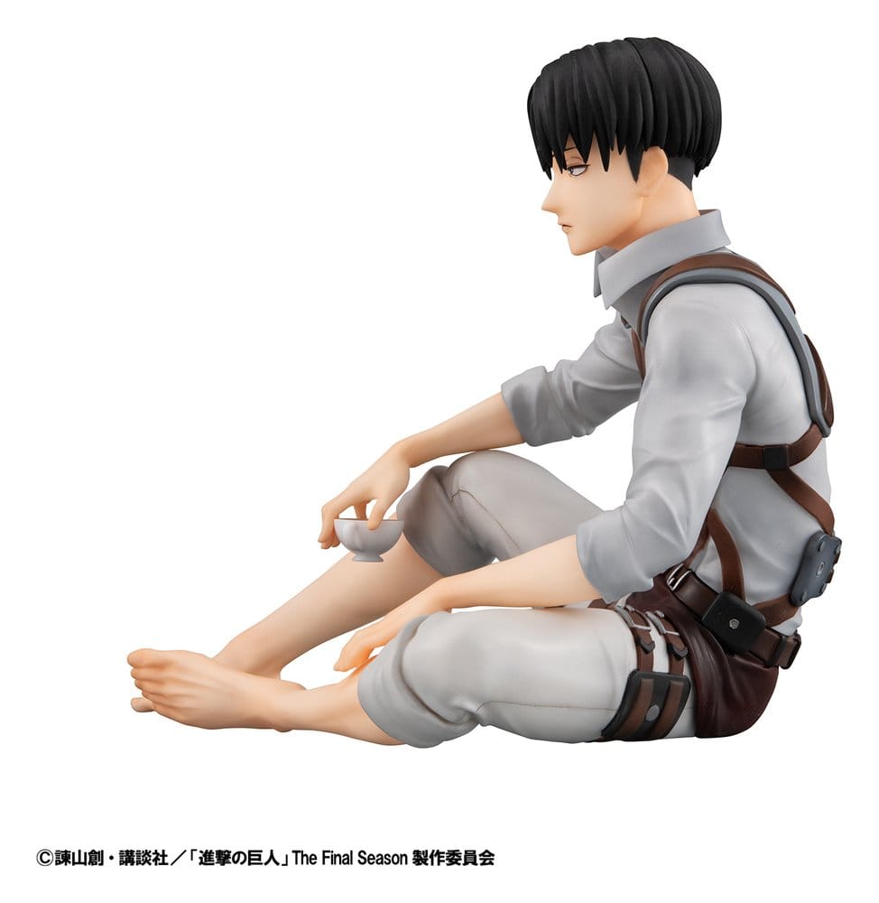 Attack on Titan Pack de 2 Figuras PVC G.E.M. Series Eren Yeager & Squad Captain Levi Palm Size