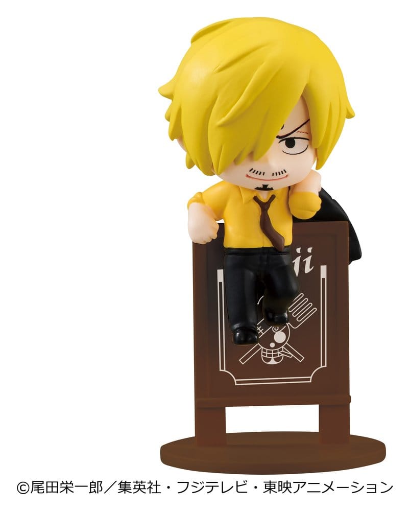 One Piece Ochatomo series Figuras Mini Pirates Party 4 cm Blind Box Expositor (8) (Repeat)