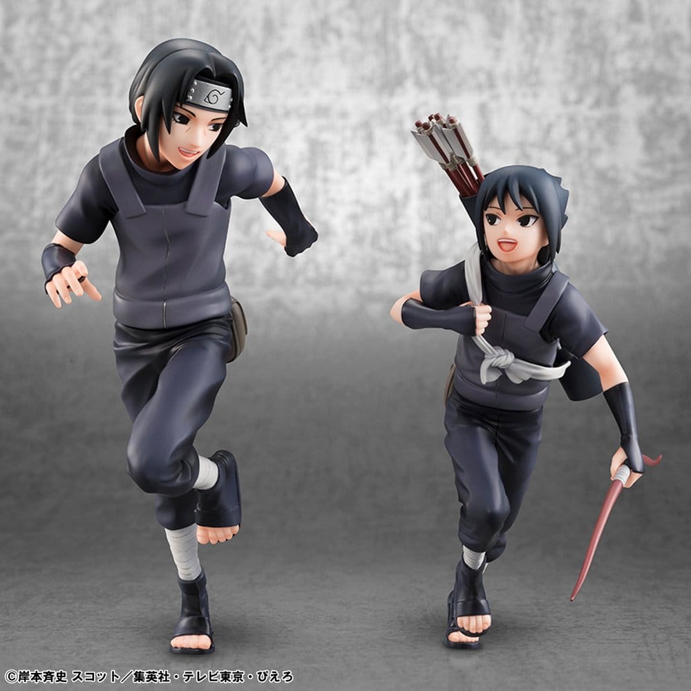 Naruto Shippuden Pack de 2 Figuras PVC G.E.M. Series Itachi Uchiha & Sasuke (Repeat)