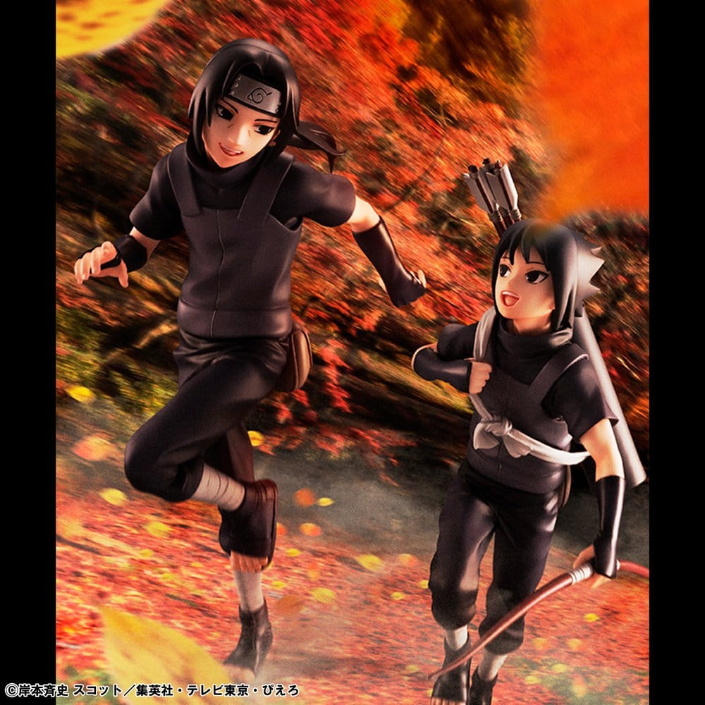 Naruto Shippuden Pack de 2 Figuras PVC G.E.M. Series Itachi Uchiha & Sasuke (Repeat)