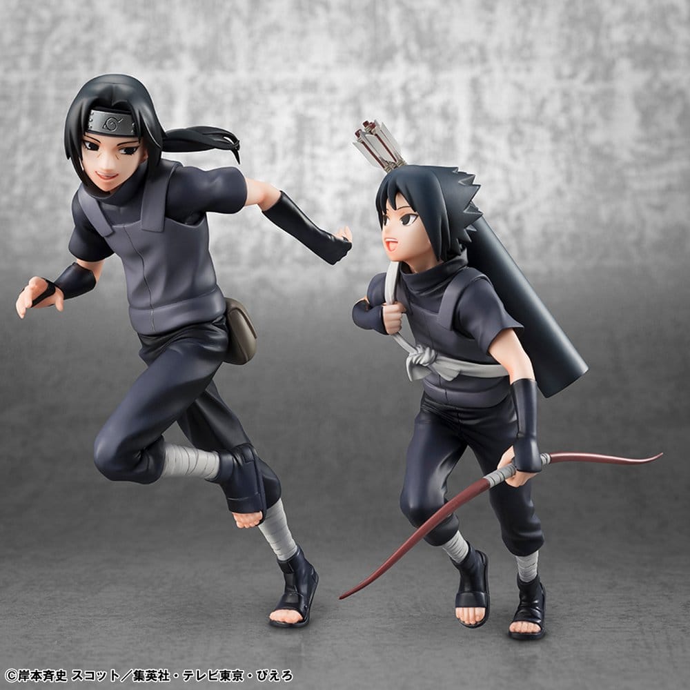 Naruto Shippuden Pack de 2 Figuras PVC G.E.M. Series Itachi Uchiha & Sasuke (Repeat)
