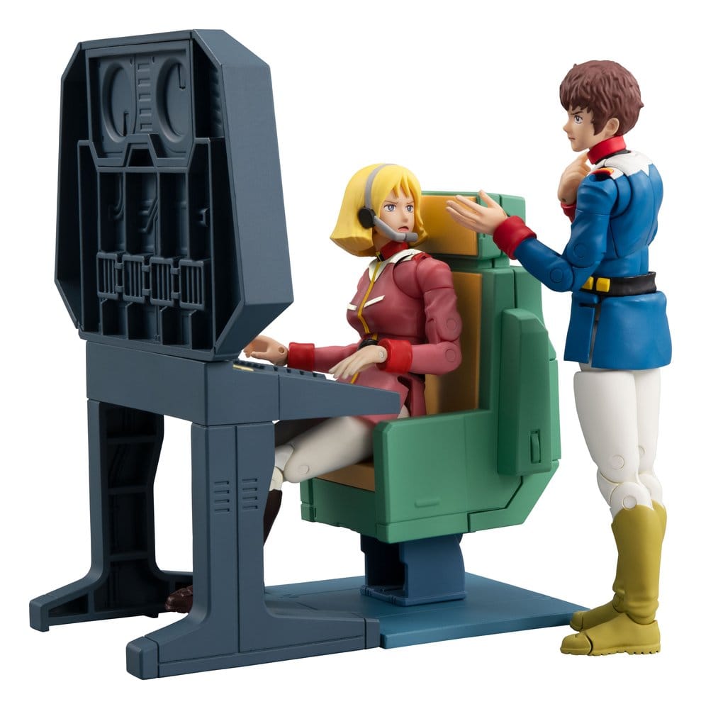 Mobile Suit Gundam Diorama G.M.G. Collection EX White Base Bridge Radio Operator Desk Set 10 cm (with gift)