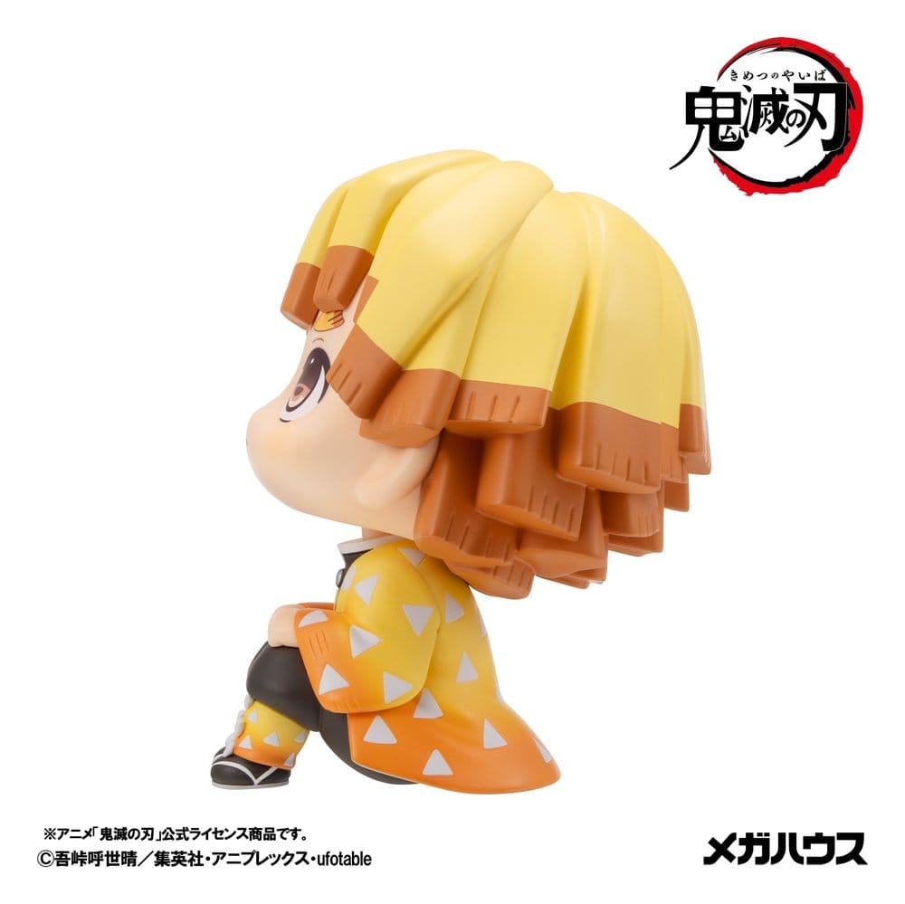 Demon Slayer: Kimetsu no Yaiba Pack de 2 Figuras PVC Look Up Zenitsu Agatsuma Grumpy Ver. & Kaigaku 11 cm (com presente)