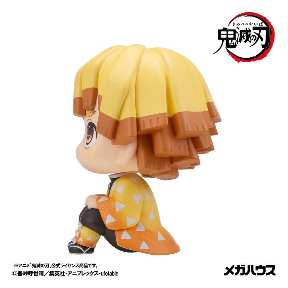 Demon Slayer: Kimetsu no Yaiba Pack de 2 Figuras PVC Look Up Zenitsu Agatsuma Grumpy Ver. & Kaigaku 11 cm (com presente)