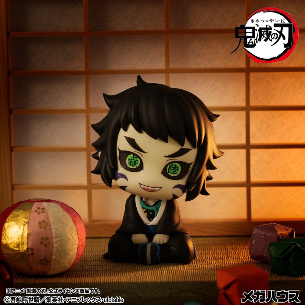 Demon Slayer: Kimetsu no Yaiba Pack de 2 Figuras PVC Look Up Zenitsu Agatsuma Grumpy Ver. & Kaigaku 11 cm (com presente)