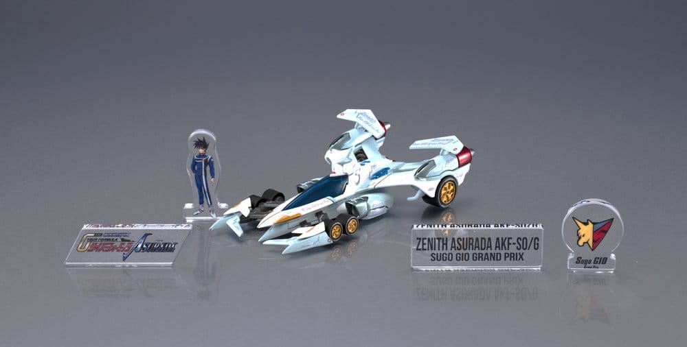 Future GPX Cyber Formula Cyber Formula Collection -Heritage Edition- Veículo DX Asurada Zenith Asurada AKF-S0/G Roll Out Set 15 cm