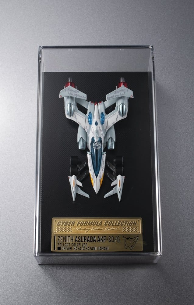 Future GPX Cyber Formula Cyber Formula Collection -Heritage Edition- Veículo DX Asurada Zenith Asurada AKF-S0/G Roll Out Set 15 cm