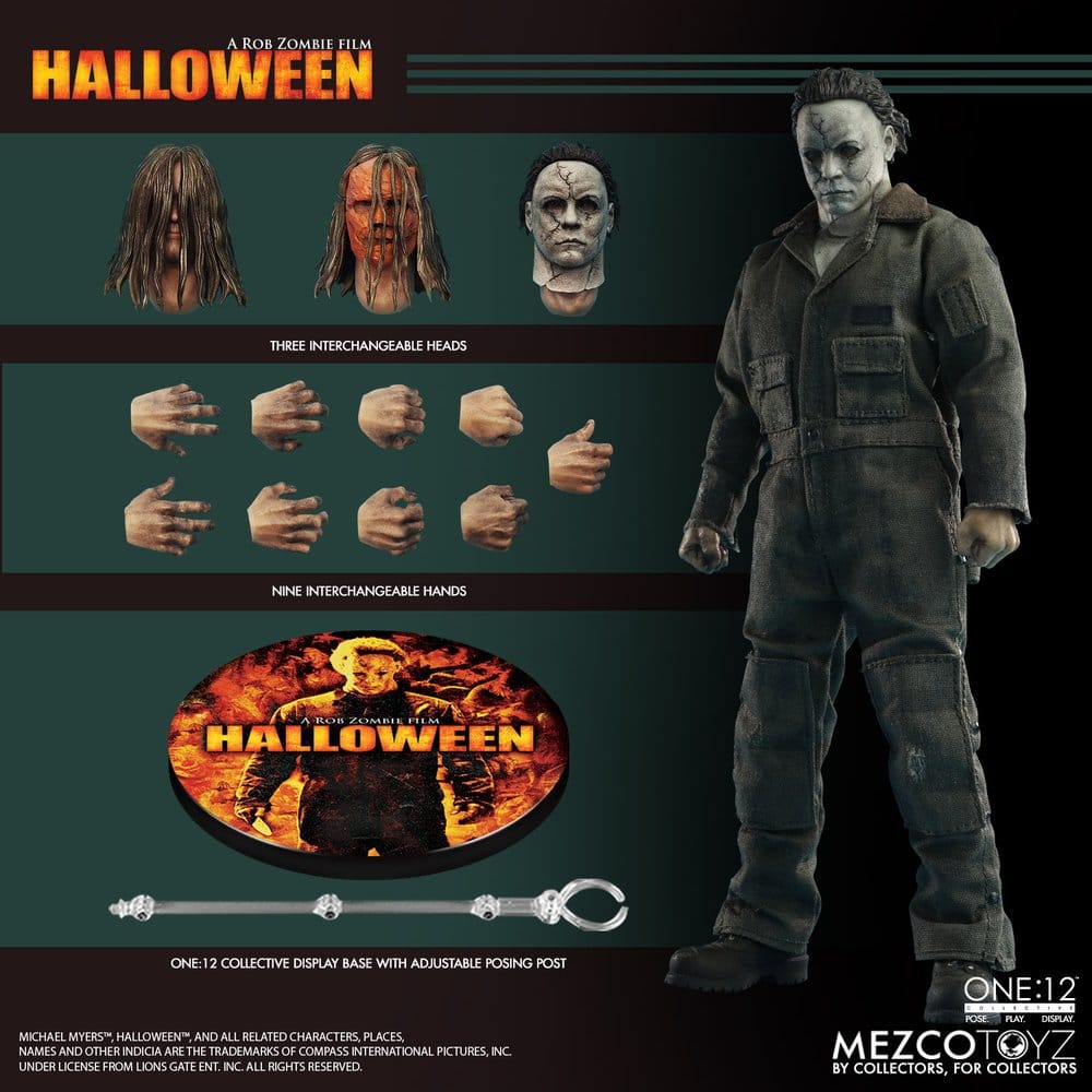 Halloween: O Início (2007) One:12 Collective Figura 1/12 Michael Myers 17 cm