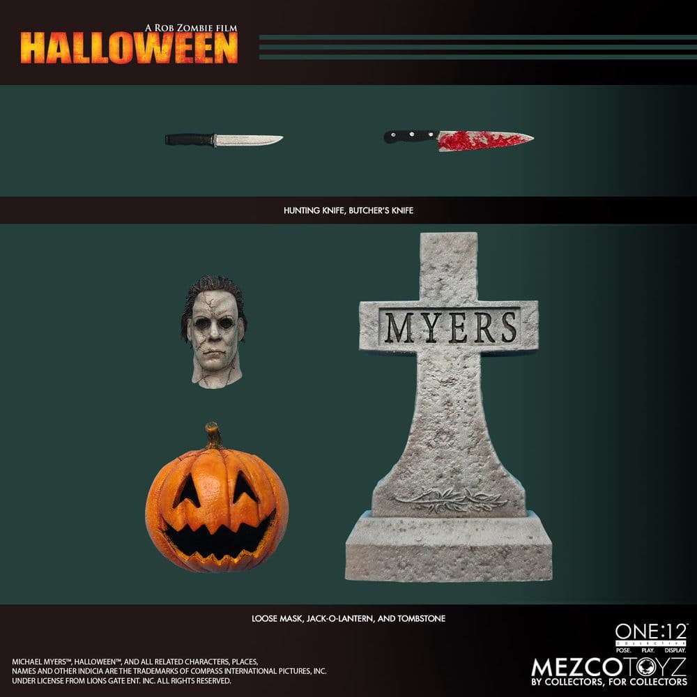 Halloween: O Início (2007) One:12 Collective Figura 1/12 Michael Myers 17 cm