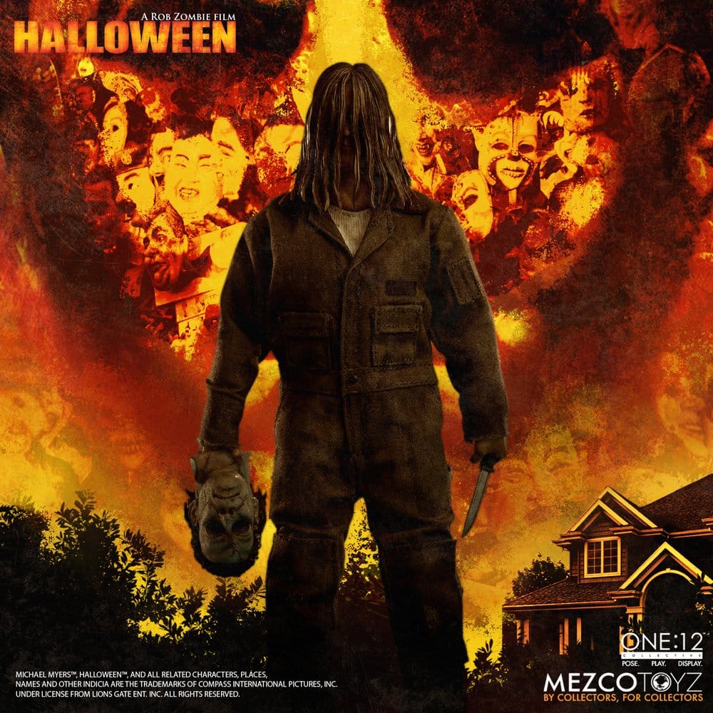 Halloween: O Início (2007) One:12 Collective Figura 1/12 Michael Myers 17 cm