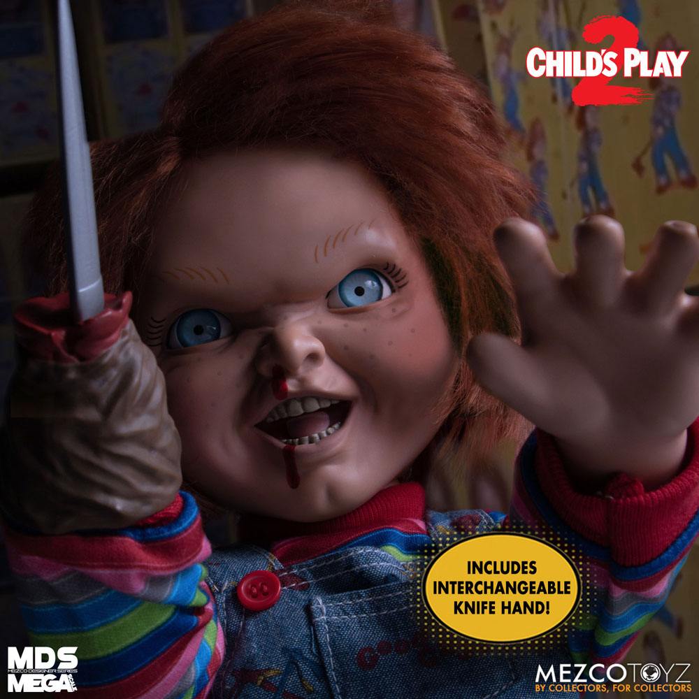 Chucky o Boneco Diabólico 2 Boneca Falante Designer Series Menacing Chucky 38 cm