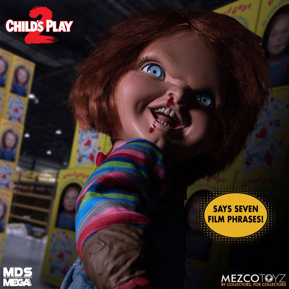 Chucky o Boneco Diabólico 2 Boneca Falante Designer Series Menacing Chucky 38 cm