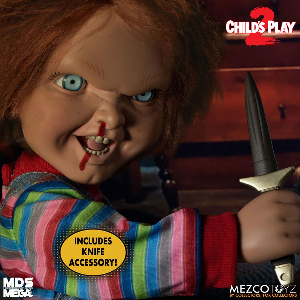 Chucky o Boneco Diabólico 2 Boneca Falante Designer Series Menacing Chucky 38 cm