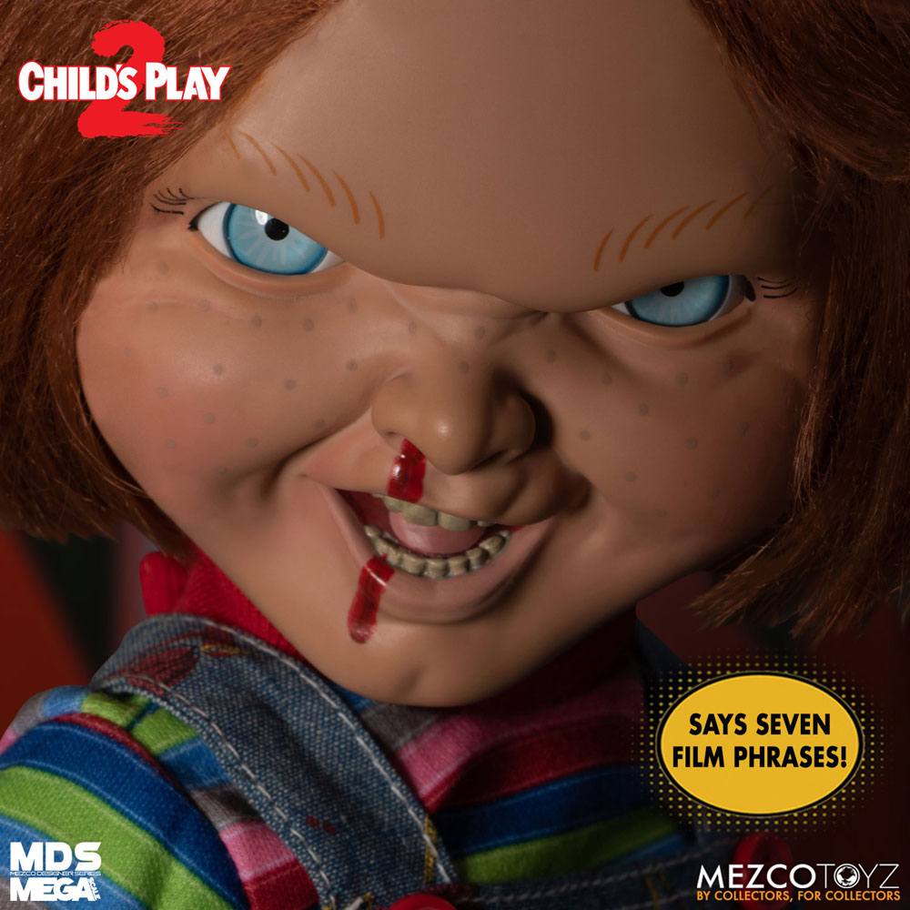 Chucky o Boneco Diabólico 2 Boneca Falante Designer Series Menacing Chucky 38 cm
