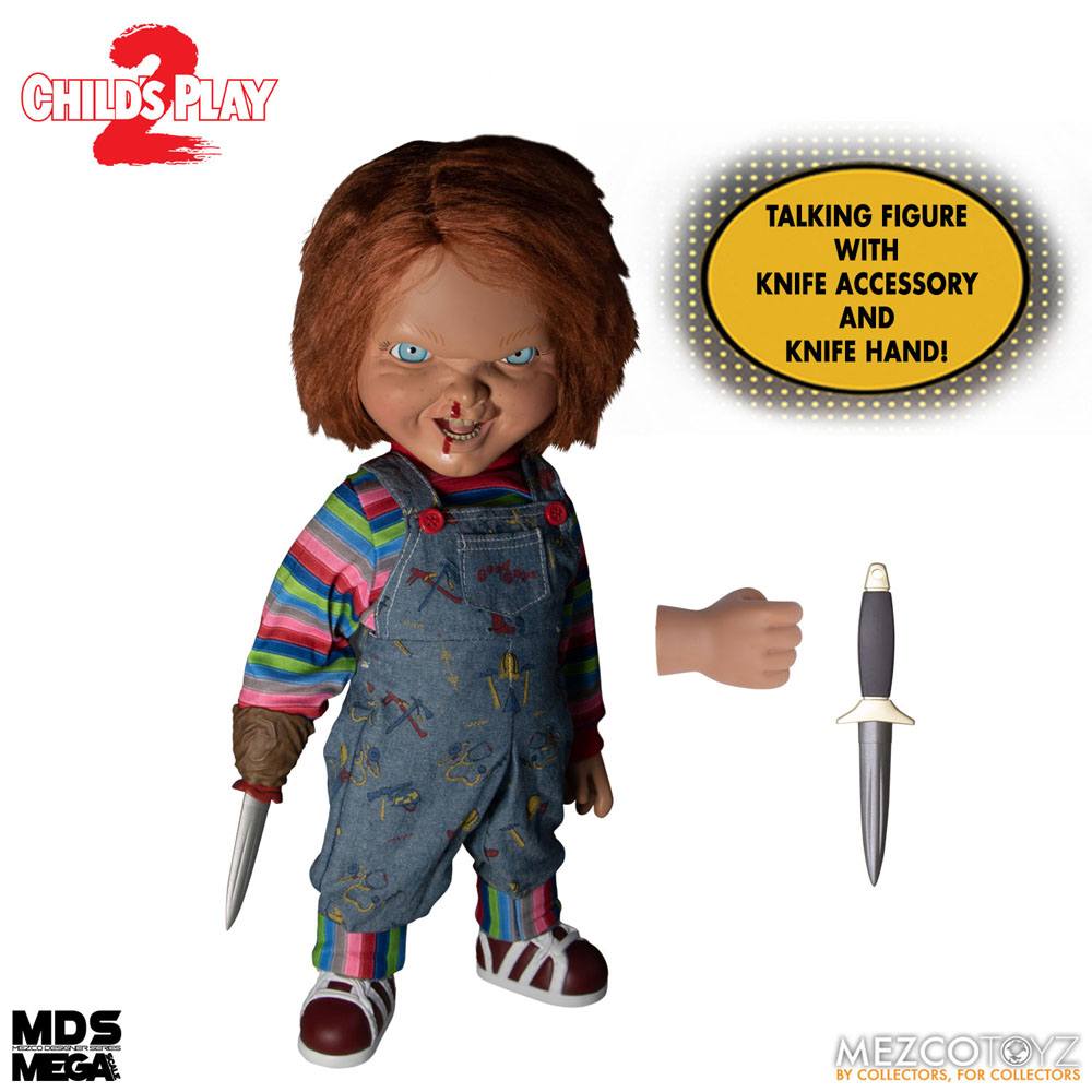 Chucky o Boneco Diabólico 2 Boneca Falante Designer Series Menacing Chucky 38 cm